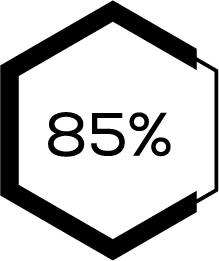85%